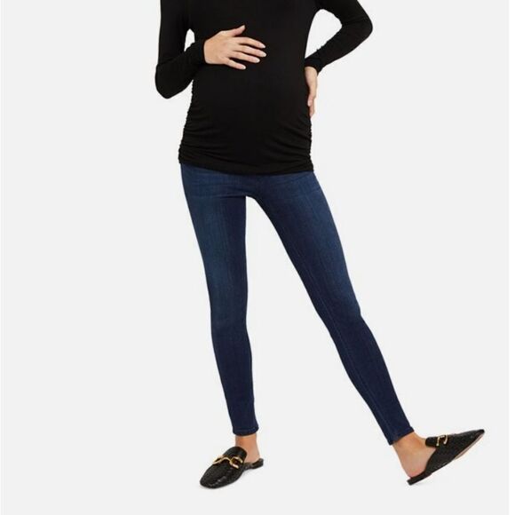 Indigo Blue Secret Fit Belly  Maternity Jegging Jeans - Picture 1 of 13